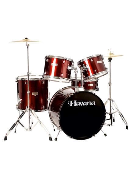 Havana HV-522 WR 5Pcs Acoustic Drum Kit - Wine Red